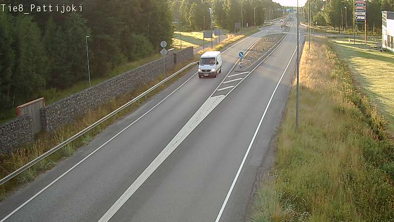 Weather Camera Image Road 8 Raahe, Pattijoki, Raahe, Pohjois-Pohjanmaa