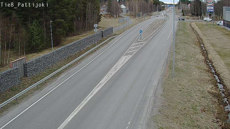Weather Camera Image Väg 8 Raahe, Pattijoki, Raahe, Pohjois-Pohjanmaa