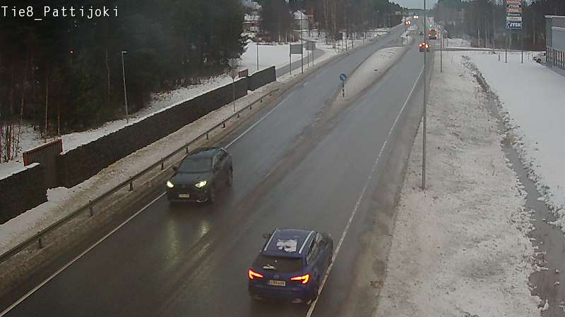 Weather Camera Image Väg 8 Raahe, Pattijoki, Raahe, Pohjois-Pohjanmaa