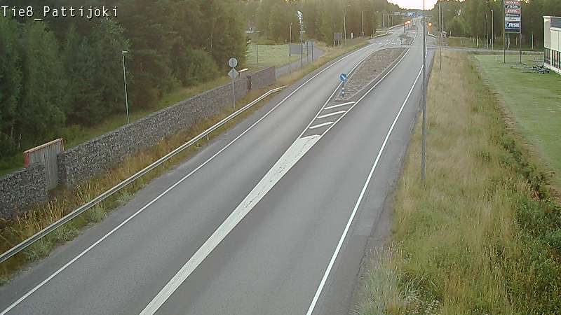 Weather Camera Image Road 8 Raahe, Pattijoki, Raahe, Pohjois-Pohjanmaa