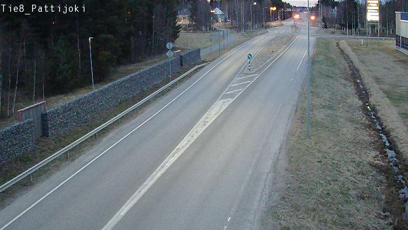 Weather Camera Image Väg 8 Raahe, Pattijoki, Raahe, Pohjois-Pohjanmaa