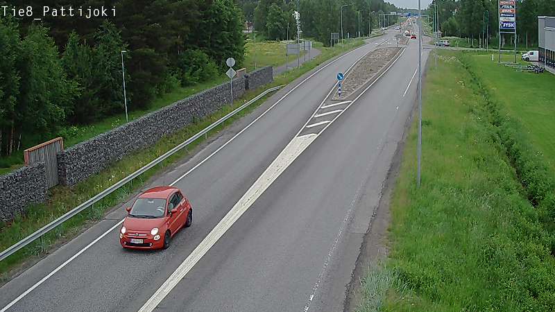 Kelikamerat Kuva Tie 8 Raahe, Pattijoki, Raahe, Pohjois-Pohjanmaa