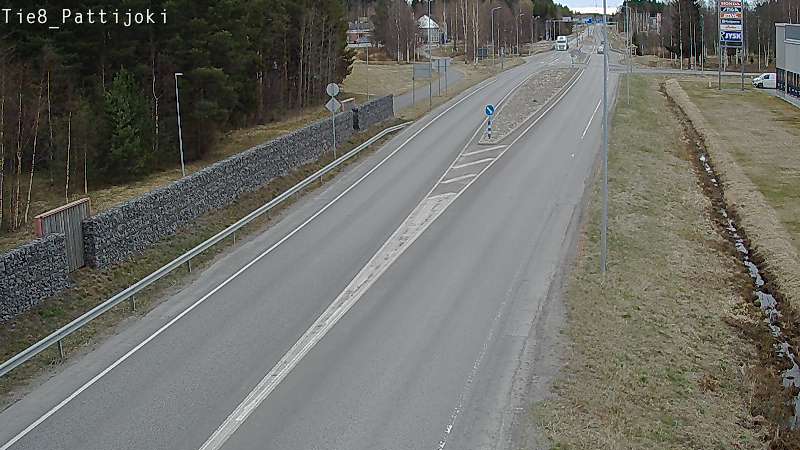 Weather Camera Image Väg 8 Raahe, Pattijoki, Raahe, Pohjois-Pohjanmaa