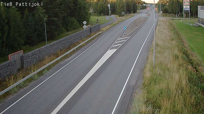 Weather Camera Image Road 8 Raahe, Pattijoki, Raahe, Pohjois-Pohjanmaa
