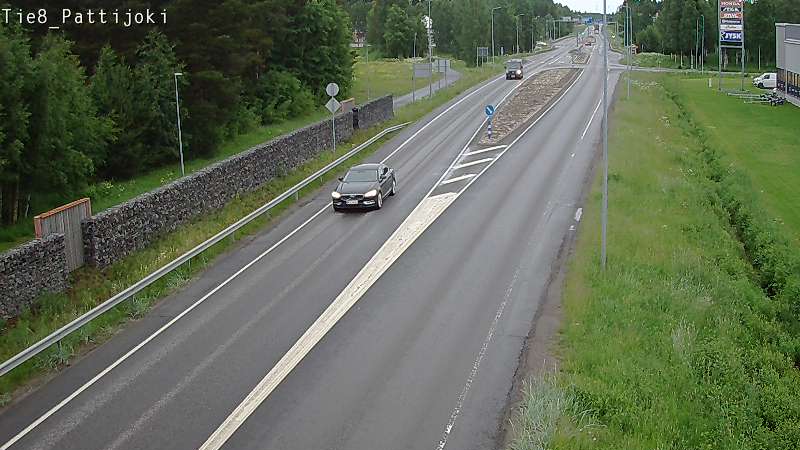 Weather Camera Image Väg 8 Raahe, Pattijoki, Raahe, Pohjois-Pohjanmaa