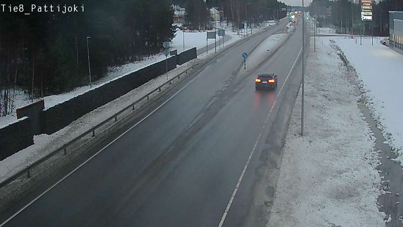 Weather Camera Image Väg 8 Raahe, Pattijoki, Raahe, Pohjois-Pohjanmaa