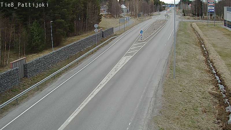 Weather Camera Image Väg 8 Raahe, Pattijoki, Raahe, Pohjois-Pohjanmaa