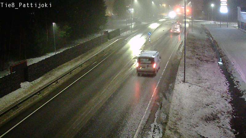 Weather Camera Image Väg 8 Raahe, Pattijoki, Raahe, Pohjois-Pohjanmaa