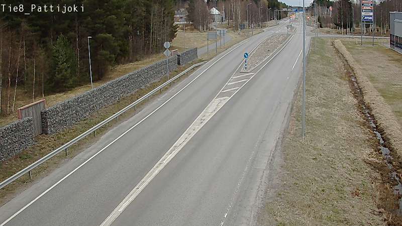 Weather Camera Image Väg 8 Raahe, Pattijoki, Raahe, Pohjois-Pohjanmaa