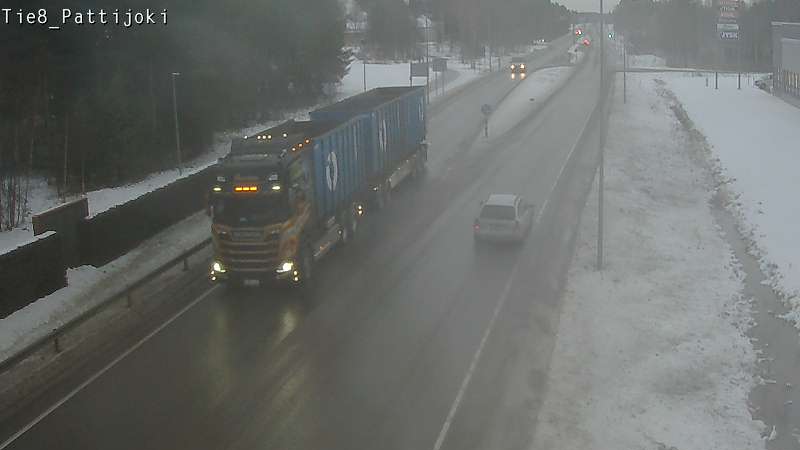 Weather Camera Image Road 8 Raahe, Pattijoki, Raahe, Pohjois-Pohjanmaa