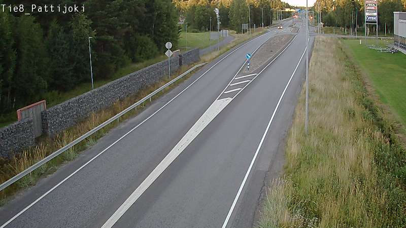 Weather Camera Image Road 8 Raahe, Pattijoki, Raahe, Pohjois-Pohjanmaa