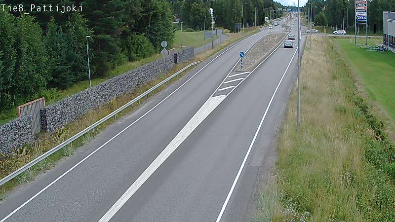 Weather Camera Image Väg 8 Raahe, Pattijoki, Raahe, Pohjois-Pohjanmaa