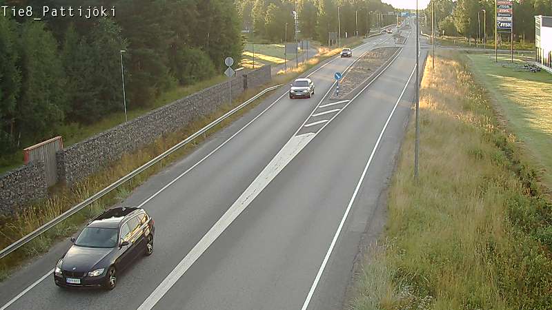 Weather Camera Image Road 8 Raahe, Pattijoki, Raahe, Pohjois-Pohjanmaa