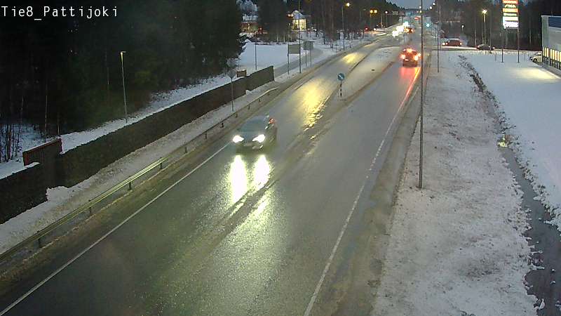 Weather Camera Image Väg 8 Raahe, Pattijoki, Raahe, Pohjois-Pohjanmaa