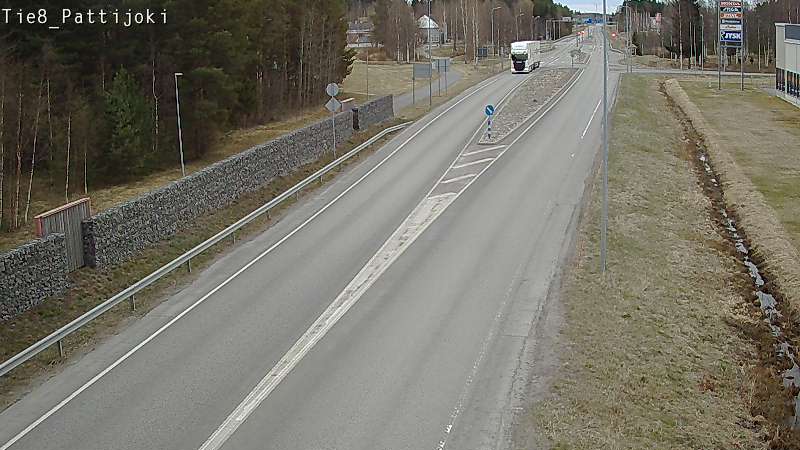 Weather Camera Image Väg 8 Raahe, Pattijoki, Raahe, Pohjois-Pohjanmaa