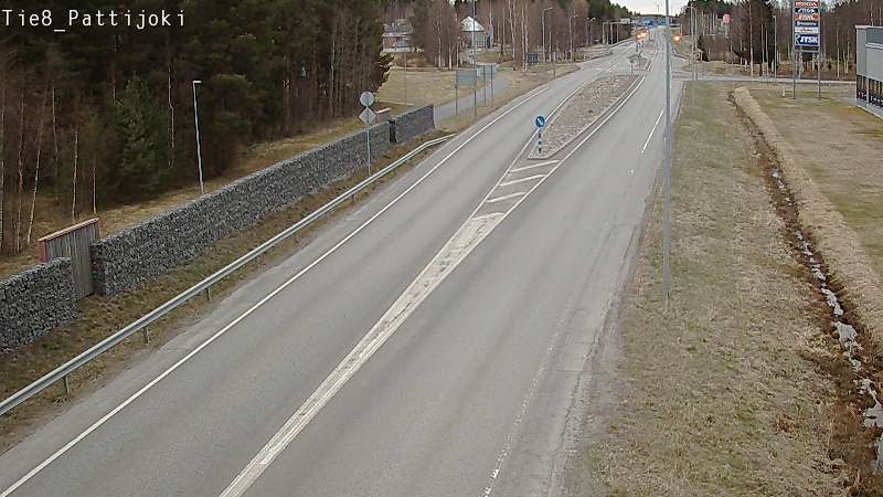 Weather Camera Image Väg 8 Raahe, Pattijoki, Raahe, Pohjois-Pohjanmaa