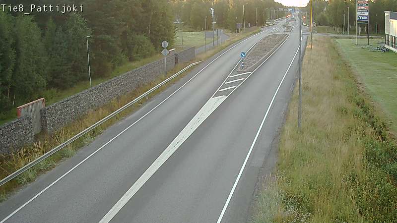 Weather Camera Image Road 8 Raahe, Pattijoki, Raahe, Pohjois-Pohjanmaa