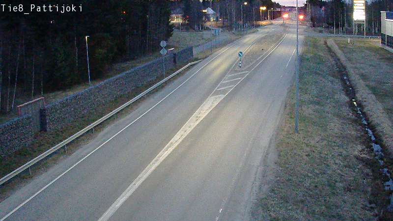 Weather Camera Image Väg 8 Raahe, Pattijoki, Raahe, Pohjois-Pohjanmaa