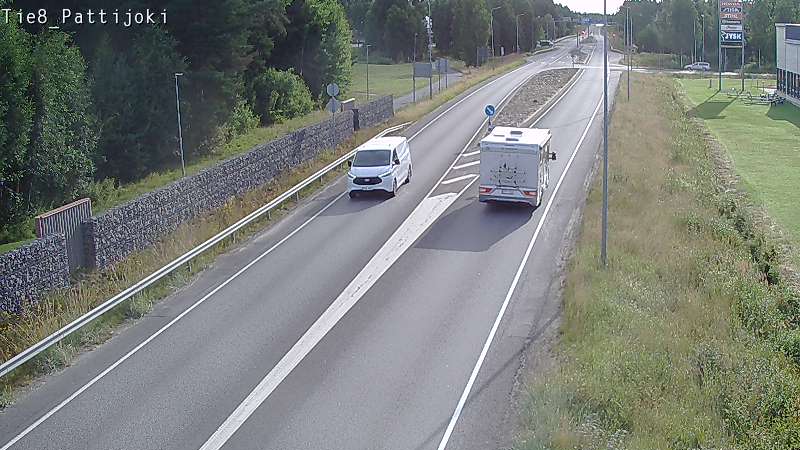 Weather Camera Image Road 8 Raahe, Pattijoki, Raahe, Pohjois-Pohjanmaa