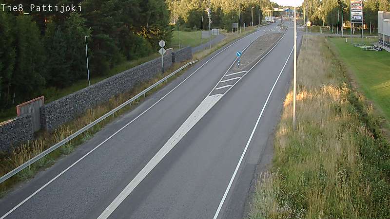 Weather Camera Image Road 8 Raahe, Pattijoki, Raahe, Pohjois-Pohjanmaa