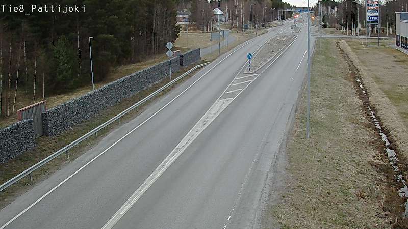 Weather Camera Image Väg 8 Raahe, Pattijoki, Raahe, Pohjois-Pohjanmaa