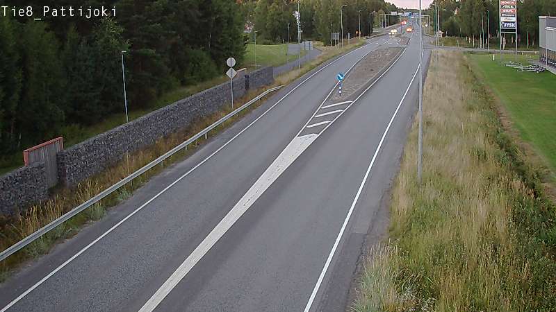 Weather Camera Image Road 8 Raahe, Pattijoki, Raahe, Pohjois-Pohjanmaa