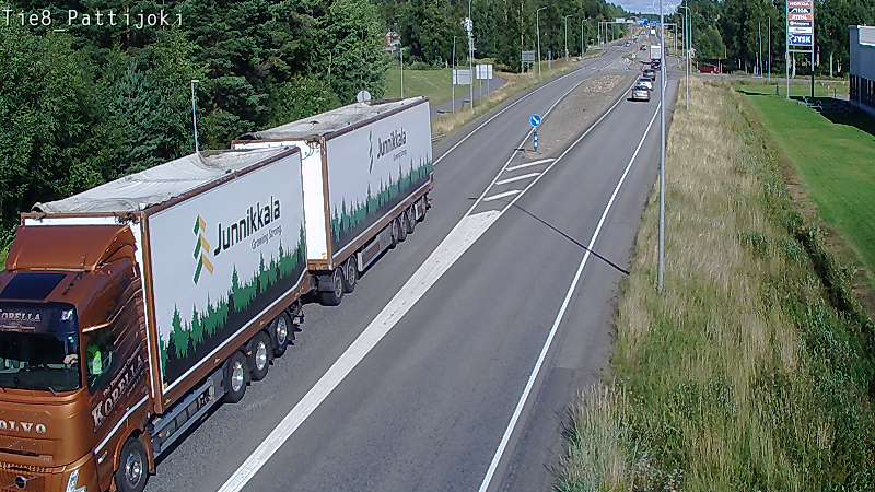 Weather Camera Image Road 8 Raahe, Pattijoki, Raahe, Pohjois-Pohjanmaa
