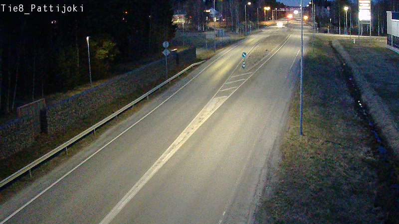 Weather Camera Image Väg 8 Raahe, Pattijoki, Raahe, Pohjois-Pohjanmaa