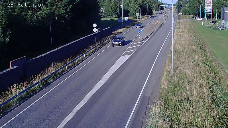 Weather Camera Image Road 8 Raahe, Pattijoki, Raahe, Pohjois-Pohjanmaa