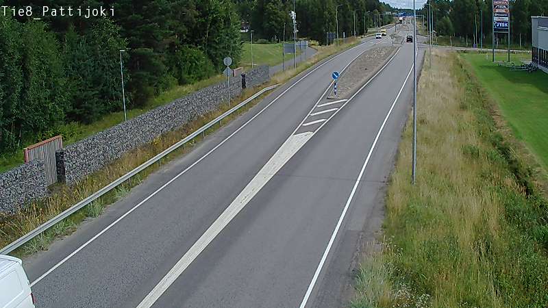 Weather Camera Image Väg 8 Raahe, Pattijoki, Raahe, Pohjois-Pohjanmaa