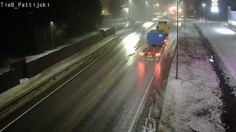 Weather Camera Image Väg 8 Raahe, Pattijoki, Raahe, Pohjois-Pohjanmaa