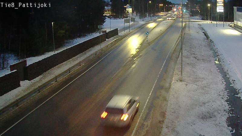 Weather Camera Image Väg 8 Raahe, Pattijoki, Raahe, Pohjois-Pohjanmaa