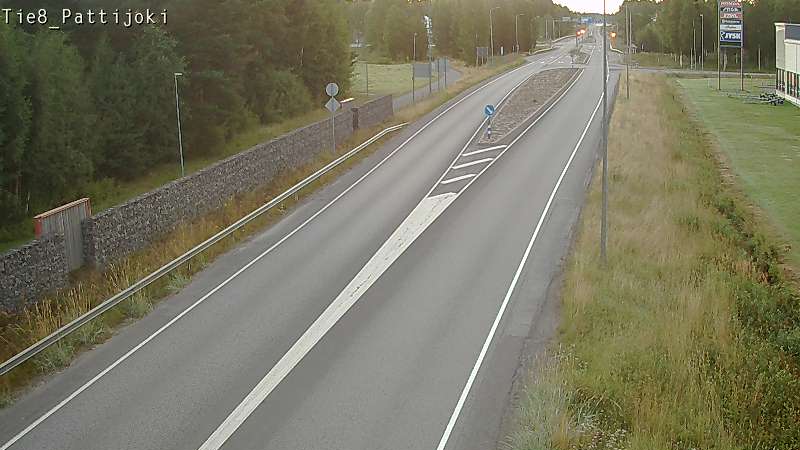 Weather Camera Image Road 8 Raahe, Pattijoki, Raahe, Pohjois-Pohjanmaa