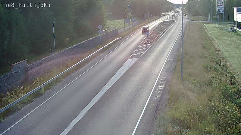 Weather Camera Image Road 8 Raahe, Pattijoki, Raahe, Pohjois-Pohjanmaa