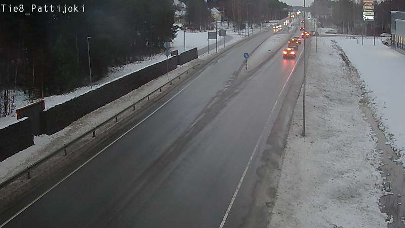 Weather Camera Image Väg 8 Raahe, Pattijoki, Raahe, Pohjois-Pohjanmaa