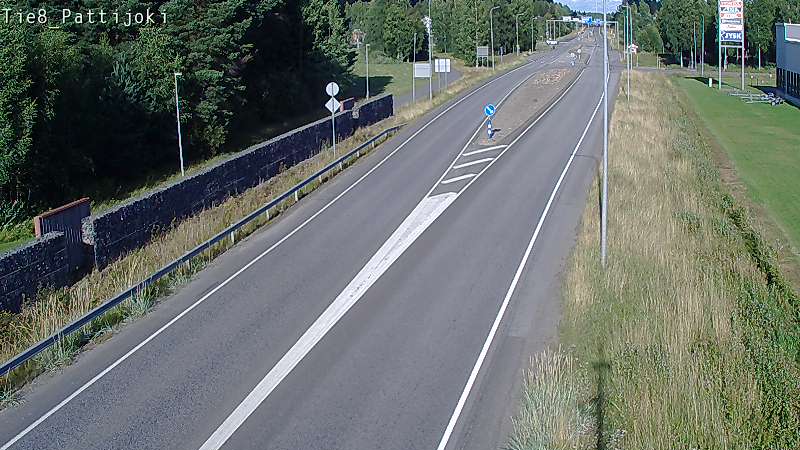 Weather Camera Image Road 8 Raahe, Pattijoki, Raahe, Pohjois-Pohjanmaa
