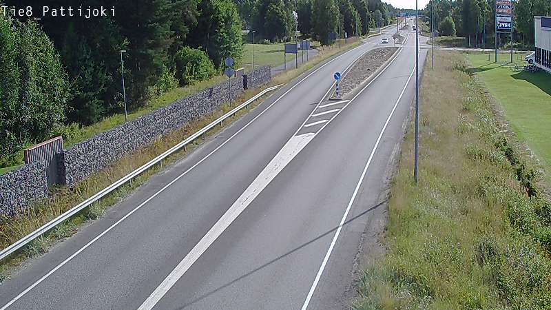 Weather Camera Image Road 8 Raahe, Pattijoki, Raahe, Pohjois-Pohjanmaa