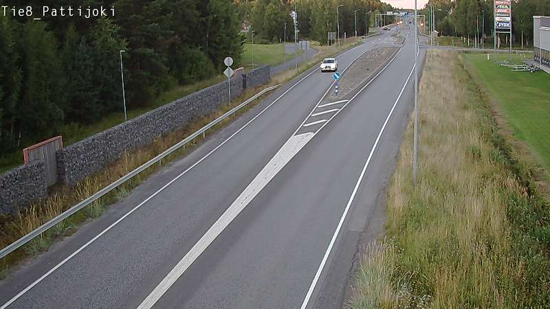 Weather Camera Image Road 8 Raahe, Pattijoki, Raahe, Pohjois-Pohjanmaa