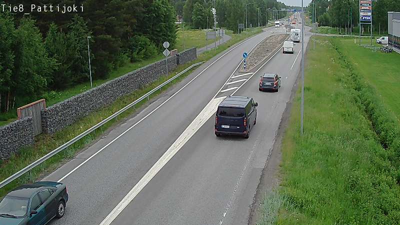 Kelikamerat Kuva Tie 8 Raahe, Pattijoki, Raahe, Pohjois-Pohjanmaa