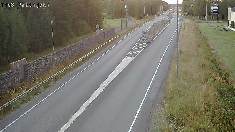 Weather Camera Image Road 8 Raahe, Pattijoki, Raahe, Pohjois-Pohjanmaa