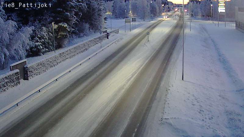 Weather Camera Image Road 8 Raahe, Pattijoki, Raahe, Pohjois-Pohjanmaa