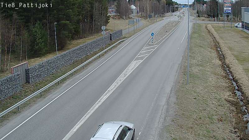 Weather Camera Image Väg 8 Raahe, Pattijoki, Raahe, Pohjois-Pohjanmaa