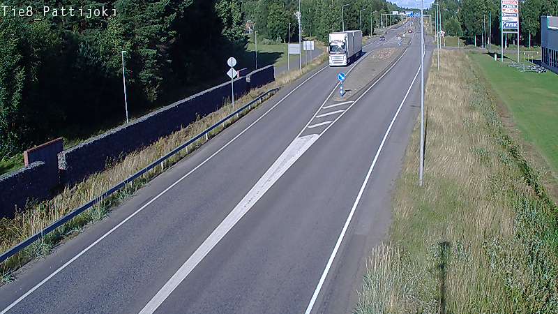 Weather Camera Image Road 8 Raahe, Pattijoki, Raahe, Pohjois-Pohjanmaa
