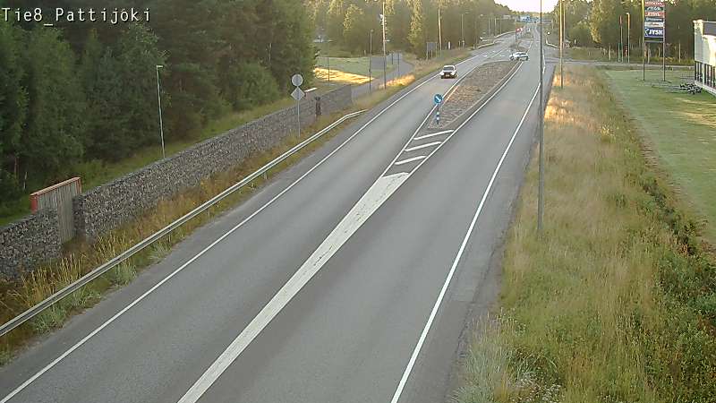Weather Camera Image Road 8 Raahe, Pattijoki, Raahe, Pohjois-Pohjanmaa
