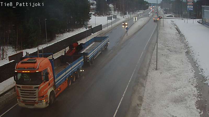 Weather Camera Image Väg 8 Raahe, Pattijoki, Raahe, Pohjois-Pohjanmaa
