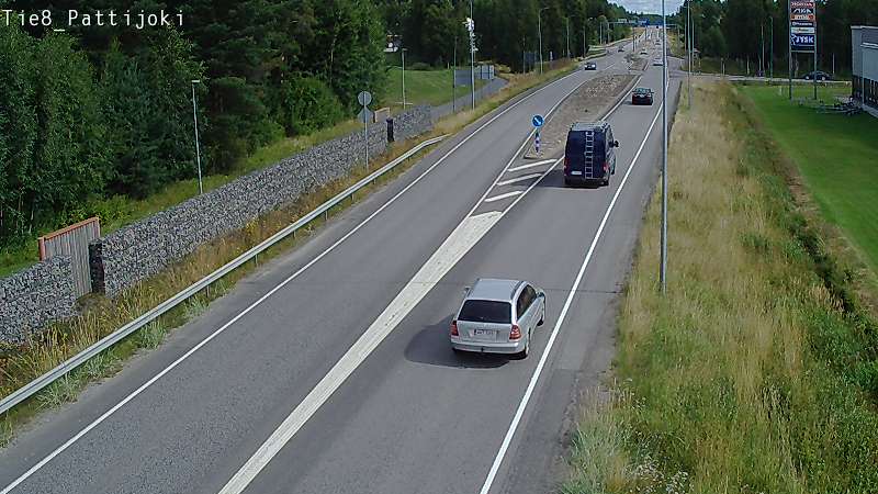 Weather Camera Image Väg 8 Raahe, Pattijoki, Raahe, Pohjois-Pohjanmaa