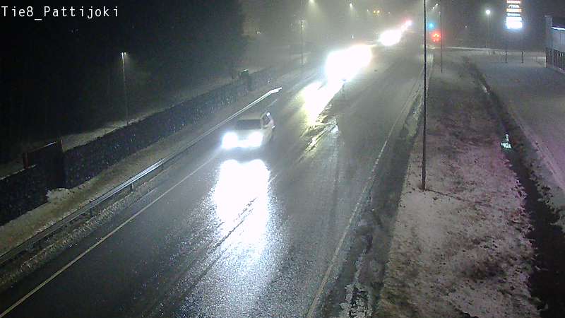 Weather Camera Image Väg 8 Raahe, Pattijoki, Raahe, Pohjois-Pohjanmaa