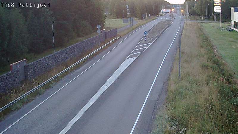 Weather Camera Image Road 8 Raahe, Pattijoki, Raahe, Pohjois-Pohjanmaa