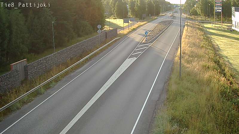 Weather Camera Image Road 8 Raahe, Pattijoki, Raahe, Pohjois-Pohjanmaa