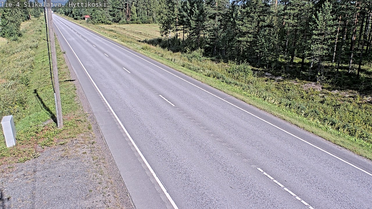 Weather Camera Image Road 4 Siikalatva, Hyttikoski, Siikalatva, Pohjois-Pohjanmaa